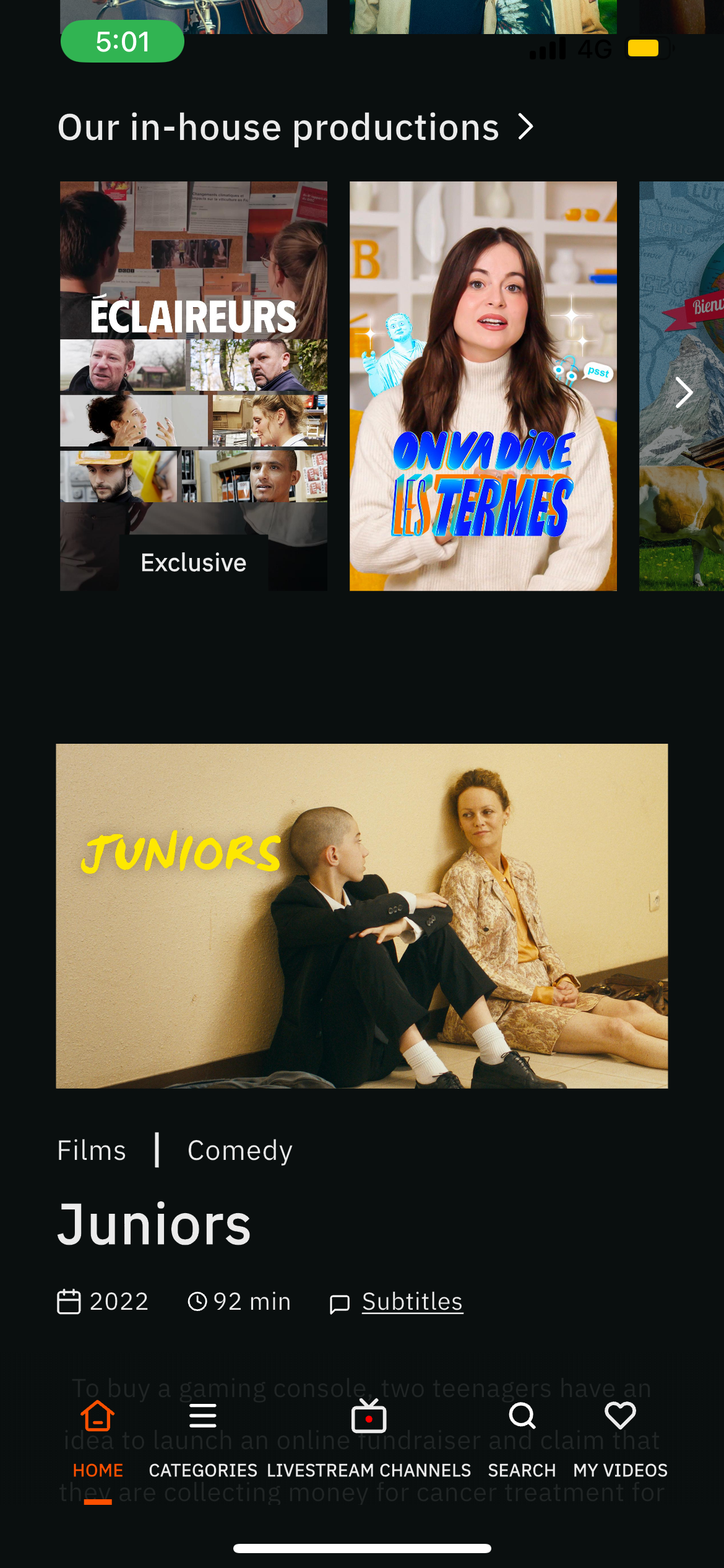 TV5MONDE Plus – sur mobile